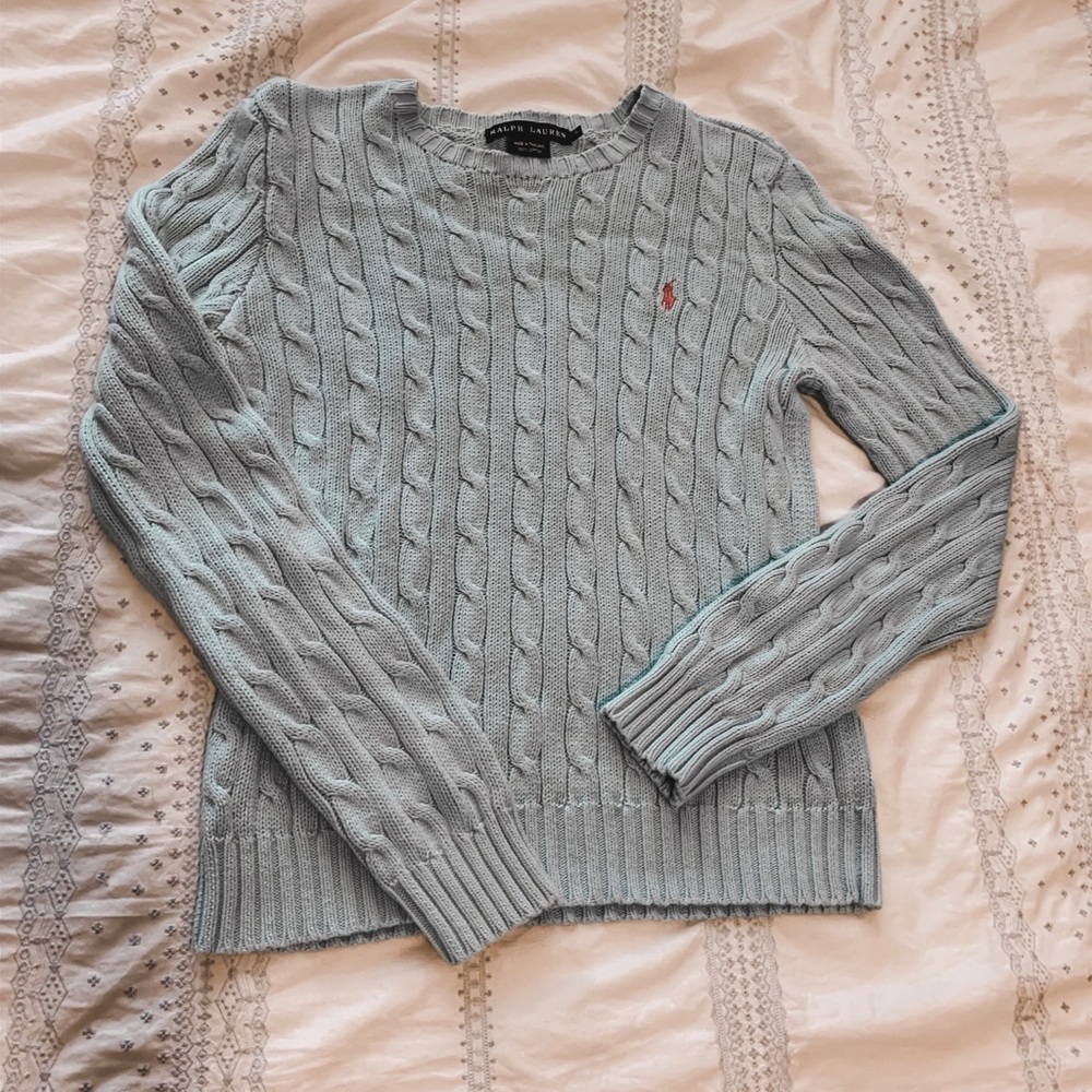 Light blue Ralph Lauren knitted sweater